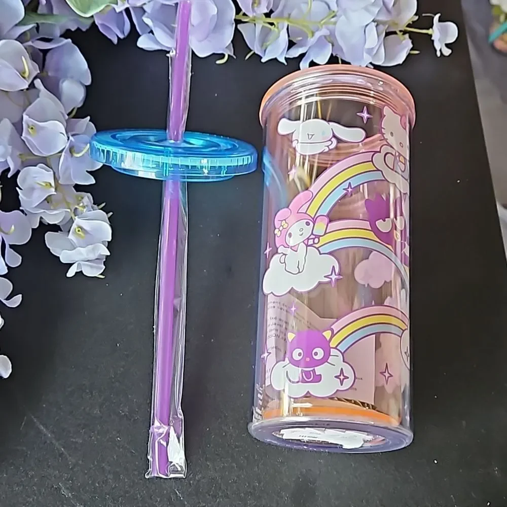 Sanrio Hello Kitty & Friends 20oz Travel Tumbler w/Straw NWT